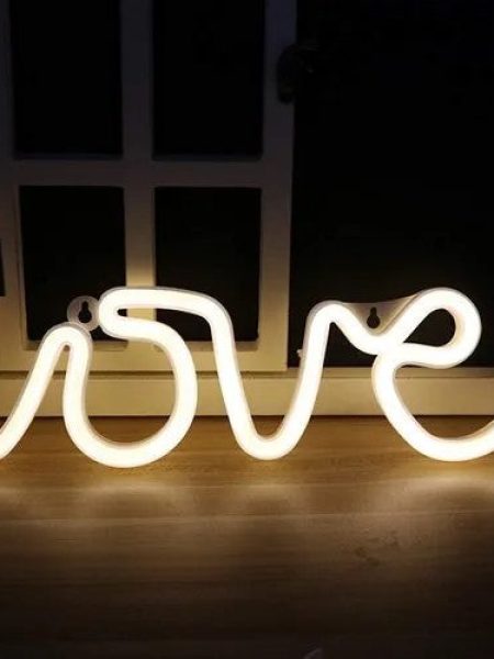 Love Sign Neon LED Light (Warm White )