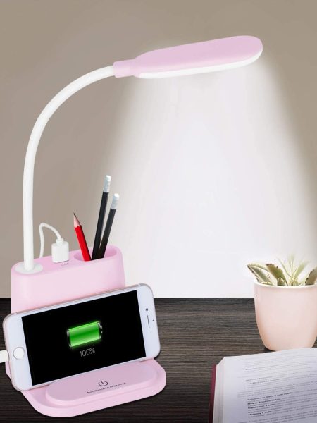Multifunctional LED Table Lamp ( 12.8 inch,Pink )