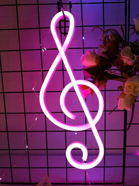 Music Sign Neon Light ( Pink )