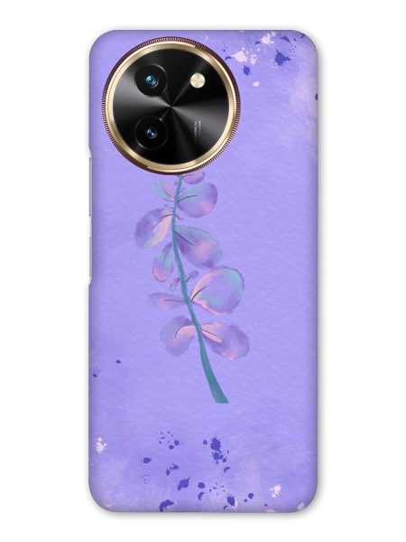 NDCOM for Vivo T3x 5G Back Cover | Premium Vivo Y58 5G Back Cover | Durable Vivo T3x Cover for Vivo Y58 Cover | Purple Pastel Floral Hard Case