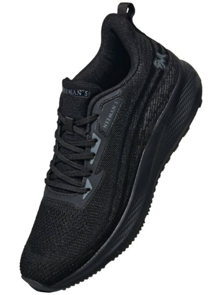 Neeman's Dhashing Walker Black Men's Lifestyle Shoes