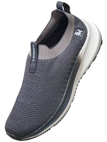 Neemans Drop ship Grey Men's Slip-on Shoes