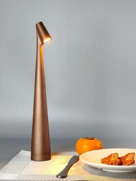 Portable LED Table Lamp - Brown