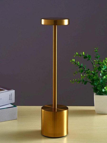 Portable LED Table Lamp With Touch Control (10.4 inch, Gold)