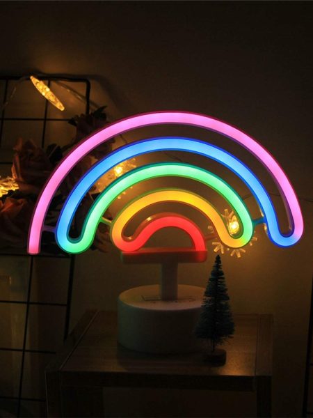 Rainbow Shaped Neon Light - Multicolor