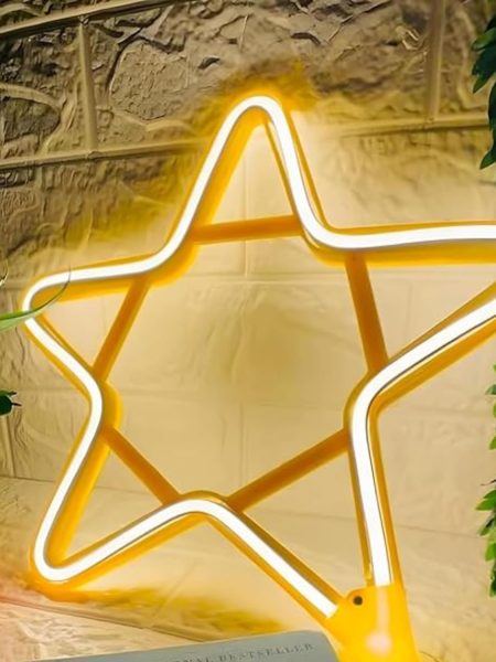 Star Shape Neon LED Light (Warm White)