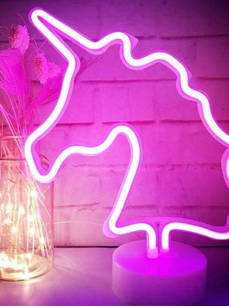 Unicorn Shaped Neon Light ( Pink )